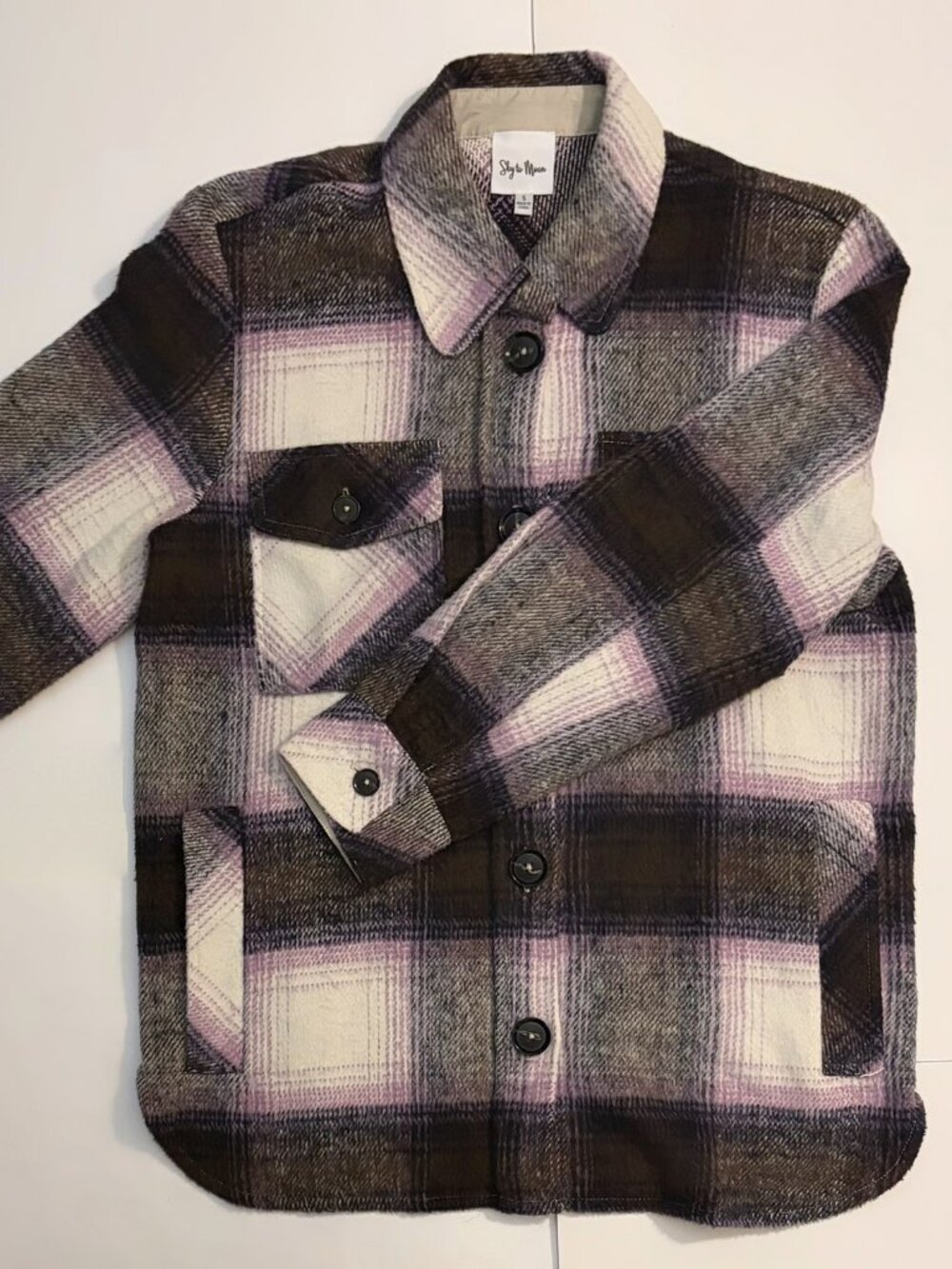 Sky to Moon Women's Plaid Shacket | Size: S